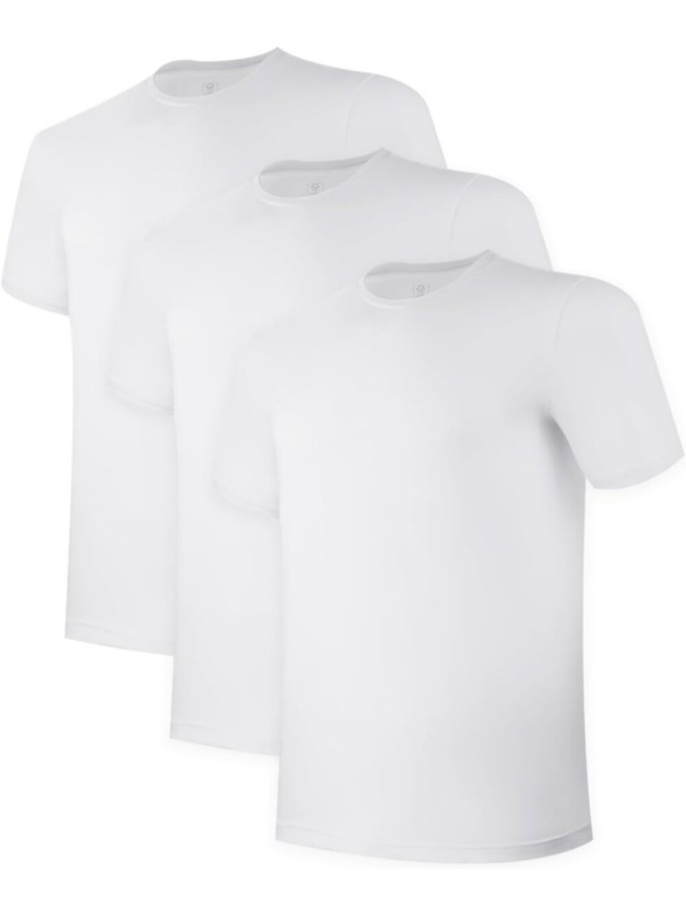 Soft Bamboo Undershirts for Men, Moisture-Wicking T-Shirts Pack, Comfortable Fit